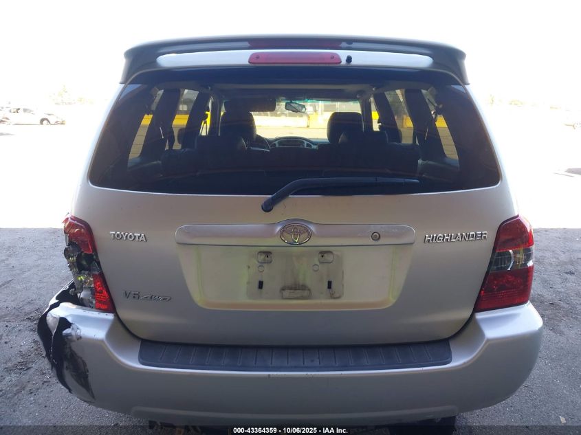 2007 Toyota Highlander Limited V6 VIN: JTEEP21A270227295 Lot: 43364359