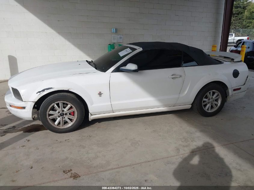 2007 Ford Mustang V6 Deluxe/V6 Premium VIN: 1ZVFT84N075196263 Lot: 43364373