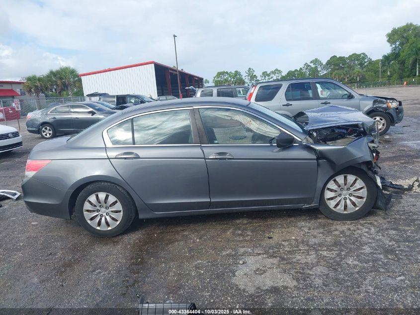 2009 Honda Accord 2.4 Lx VIN: 1HGCP263X9A166654 Lot: 43364404