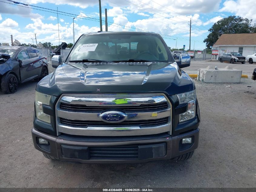 2015 Ford F-150 Lariat VIN: 1FTEW1CF7FFC58631 Lot: 43364409