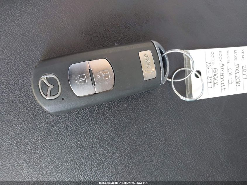 2017 Mazda Cx-3 Touring VIN: JM1DKFC71H0179099 Lot: 43364410