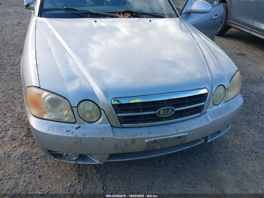 2004 Kia Optima Ex/Lx VIN: KNAGD126345362159 Lot: 43364475