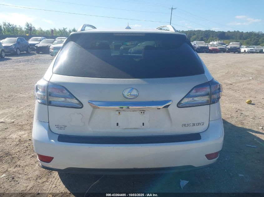 2012 Lexus Rx 350 VIN: 2T2BK1BA1CC152941 Lot: 43364485