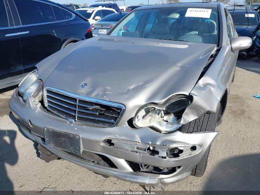 2006 Mercedes-Benz C 230 Sport VIN: WDBRF52H26A870274 Lot: 43364513