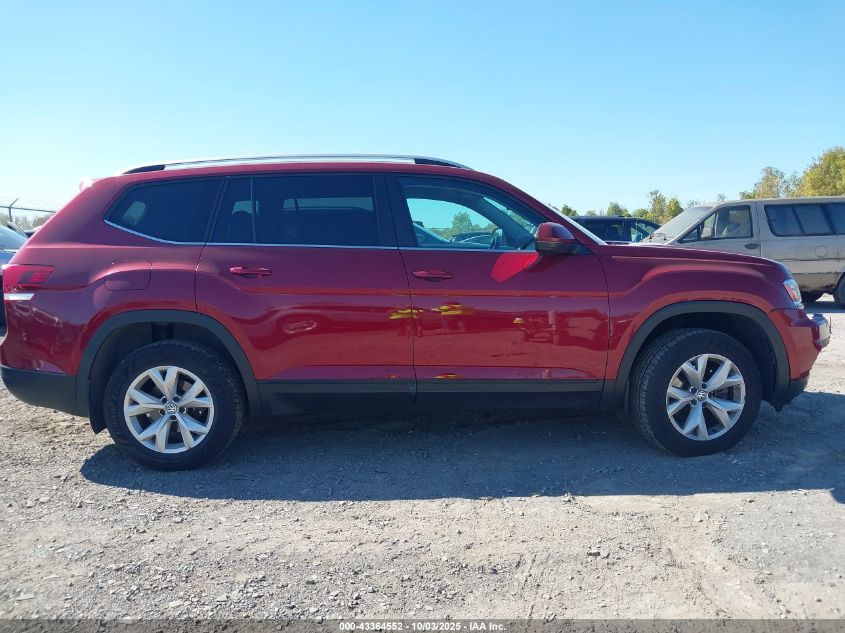 2019 Volkswagen Atlas 3.6L V6 Se VIN: 1V2LR2CA0KC553279 Lot: 43364552