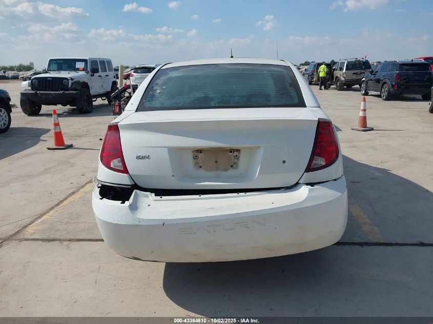 2004 Saturn Ion 1 VIN: 1G8AG52F54Z133475 Lot: 43364610