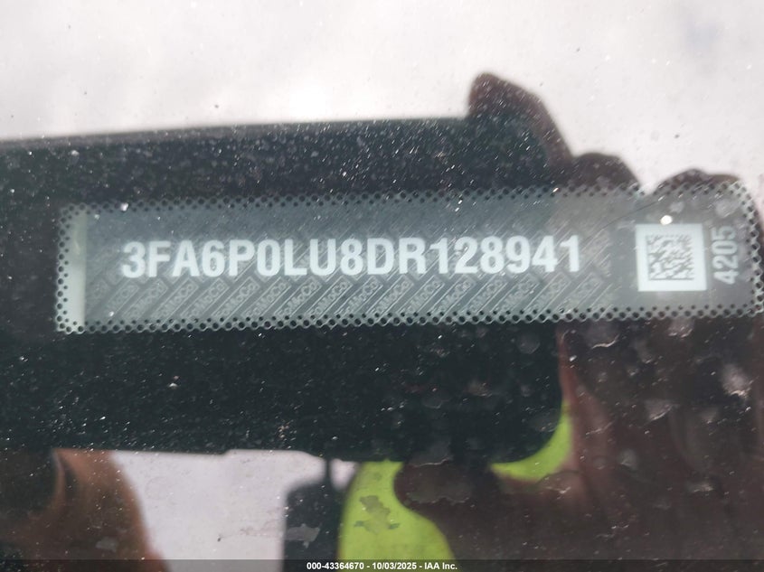 2013 FORD FUSION HYBRID SE - 3FA6P0LU8DR128941