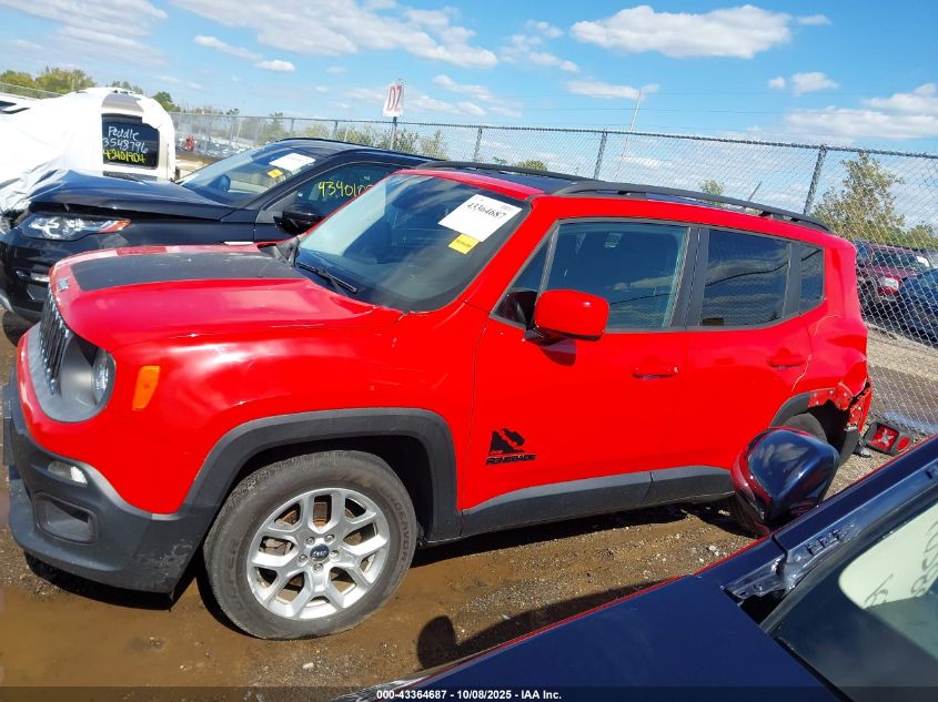 2016 Jeep Renegade Latitude VIN: ZACCJABT4GPC53284 Lot: 43364687