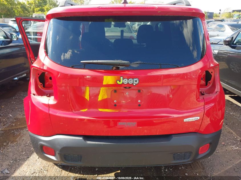 2016 Jeep Renegade Latitude VIN: ZACCJABT4GPC53284 Lot: 43364687