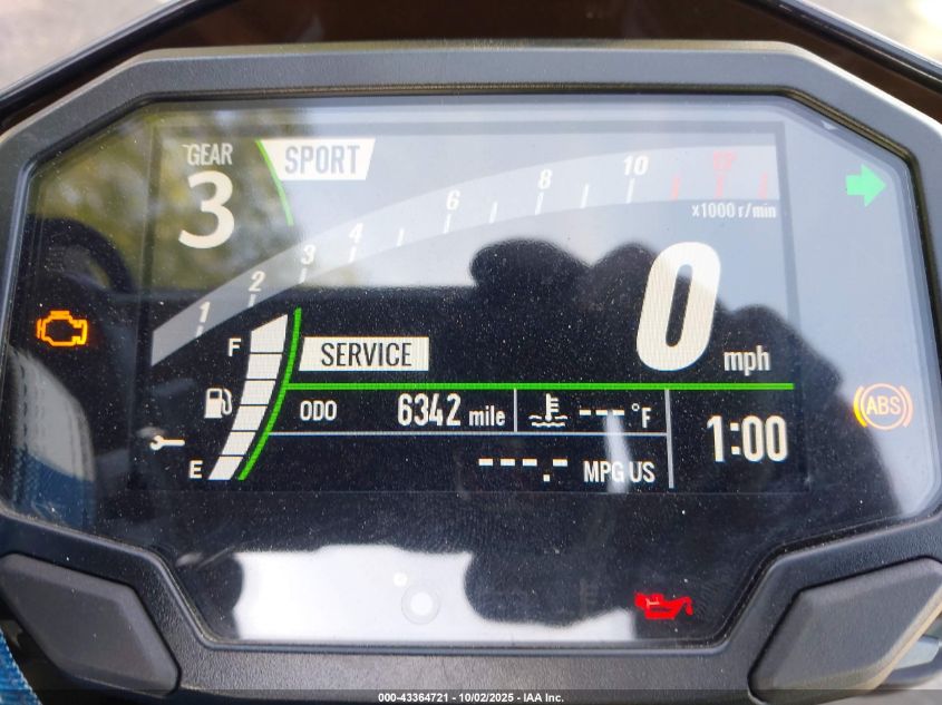 2023 Kawasaki Zr900 F VIN: ML5ZRDF13PDA61203 Lot: 43364721