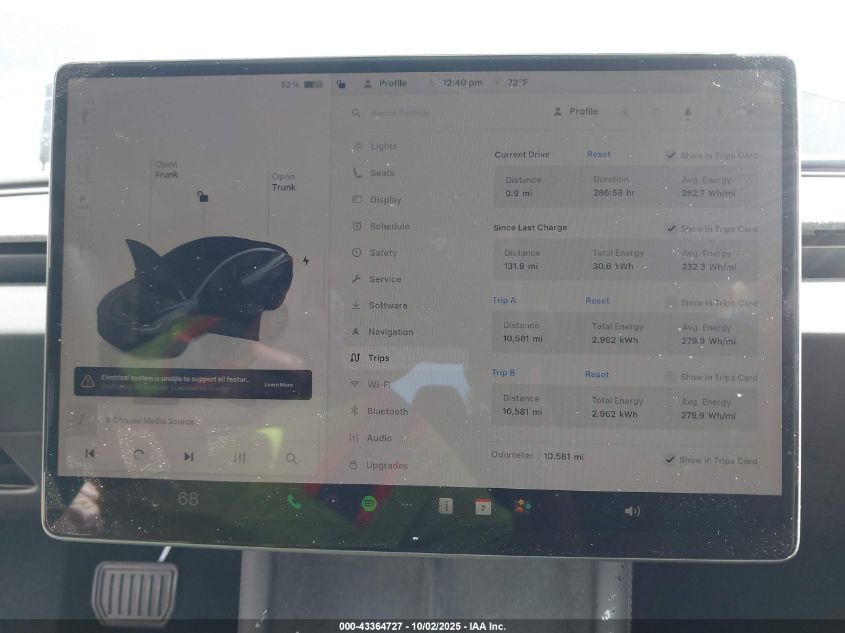 2025 Tesla Model 3 Long Range All-Wheel Drive VIN: 5YJ3E1EB3SF877455 Lot: 43364727