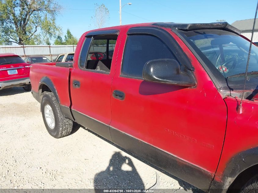2001 Dodge Dakota Slt/Sport VIN: 1B7GL2AN91S118128 Lot: 43364758