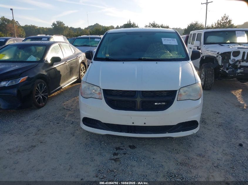 2013 Ram Cargo Tradesman VIN: 2C4JRGAG8DR544899 Lot: 43364792