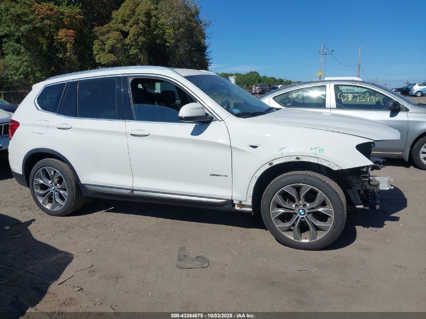 2017 BMW X3 xDrive28I VIN: 5UXWX9C50H0T09690 Lot: 43364875