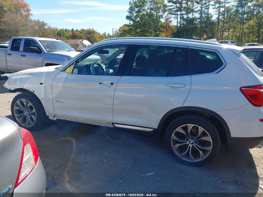 2017 BMW X3 xDrive28I VIN: 5UXWX9C50H0T09690 Lot: 43364875