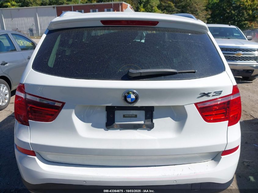 2017 BMW X3 xDrive28I VIN: 5UXWX9C50H0T09690 Lot: 43364875