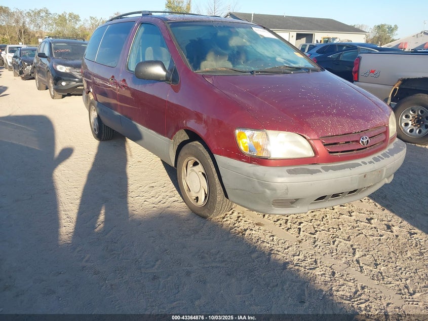 4T3ZF13C01U390192 2001 Toyota Sienna Le auction photo 1