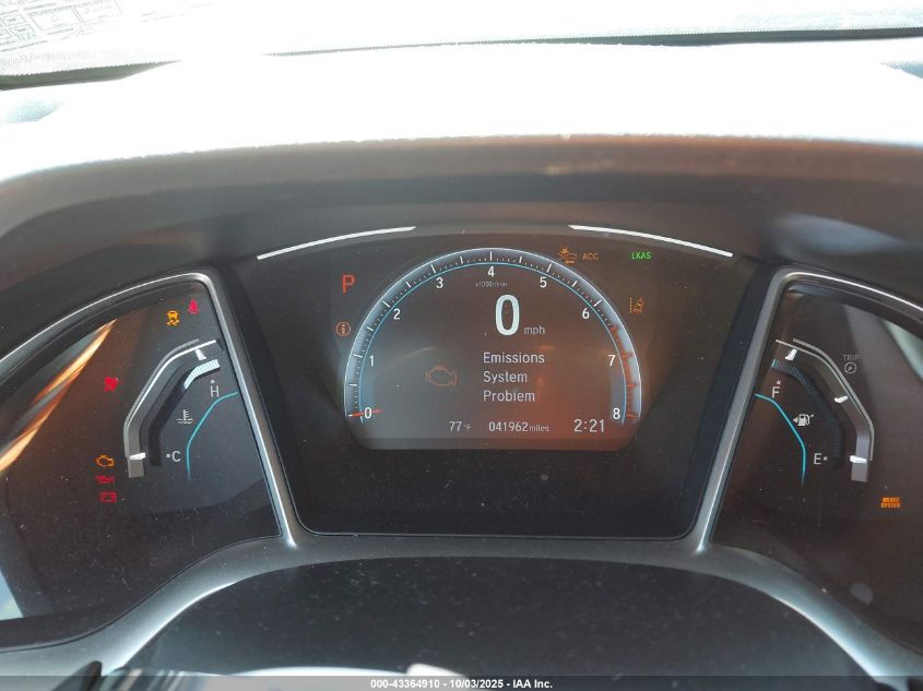 2019 Honda Civic Ex VIN: 19XFC1F33KE204391 Lot: 43364910