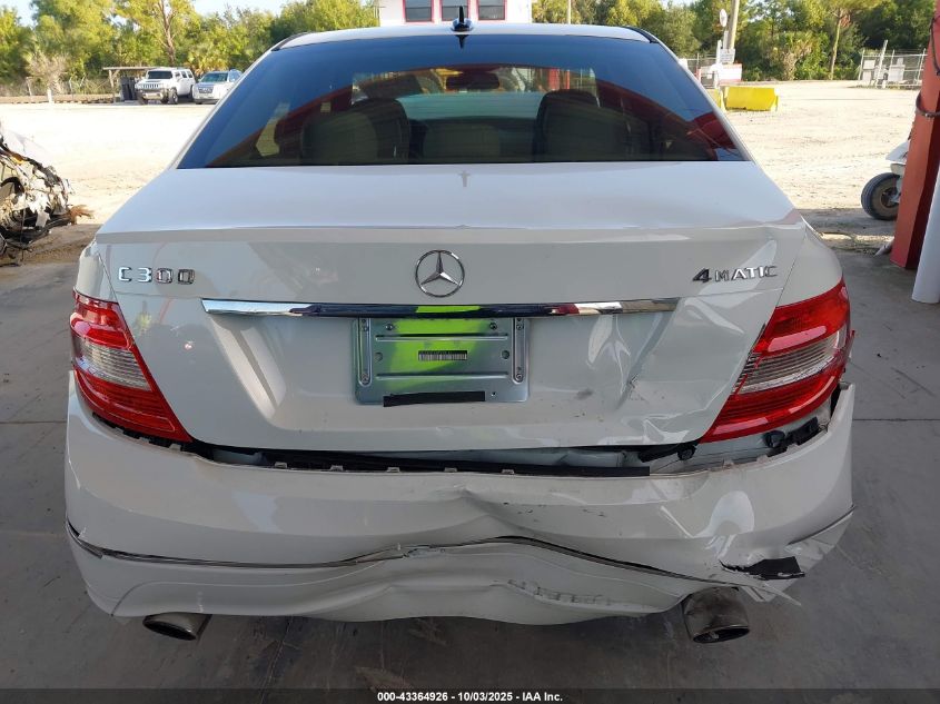 2009 Mercedes-Benz C 300 Luxury 4Matic/Sport 4Matic VIN: WDDGF81X39F215167 Lot: 43364926
