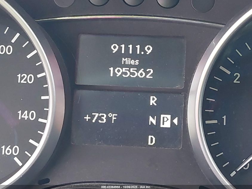 2011 Mercedes-Benz Ml 350 4Matic VIN: 4JGBB8GB1BA661747 Lot: 43364958