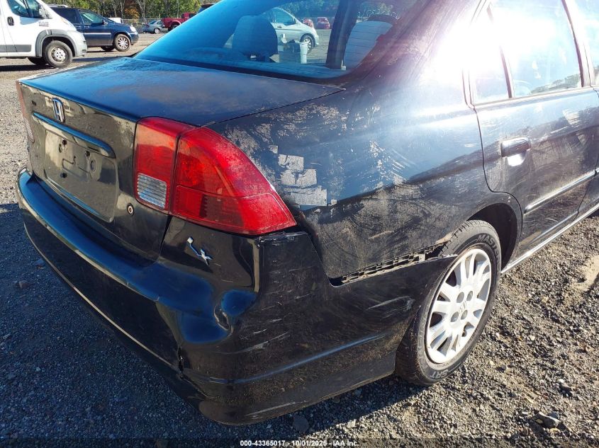 2005 Honda Civic Lx VIN: 2HGES165X5H531347 Lot: 43365017