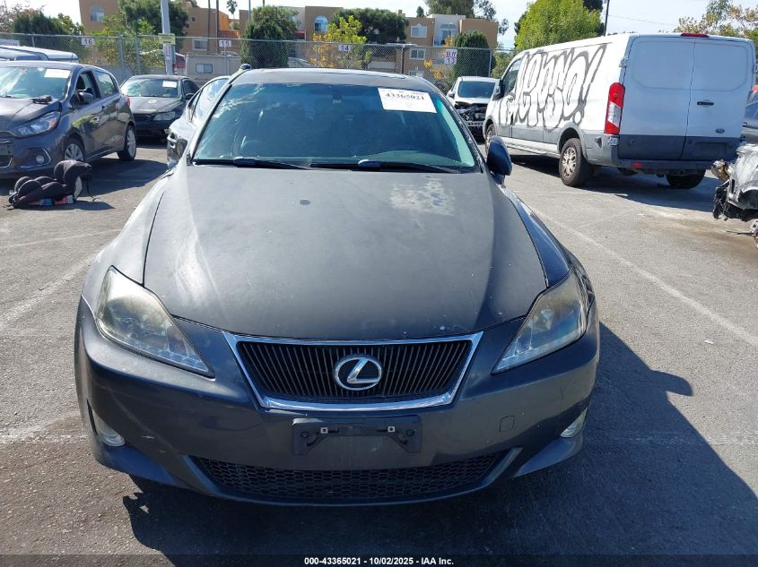 2006 Lexus Is 250 VIN: JTHBK262765015645 Lot: 43365021