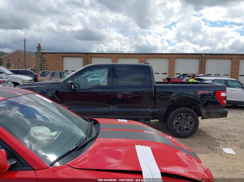 2021 Ford F-150 Lariat VIN: 1FTFW1E58MFC98173 Lot: 43365048