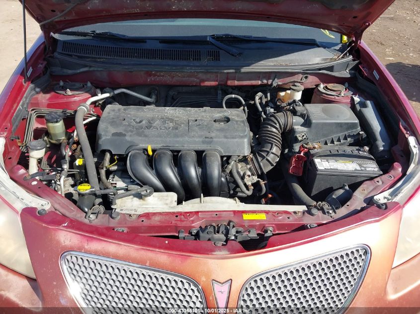 2008 Pontiac Vibe VIN: 5Y2SL658X8Z410393 Lot: 43365101