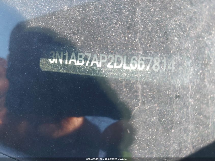 2013 Nissan Sentra Sv VIN: 3N1AB7AP2DL667814 Lot: 43365156