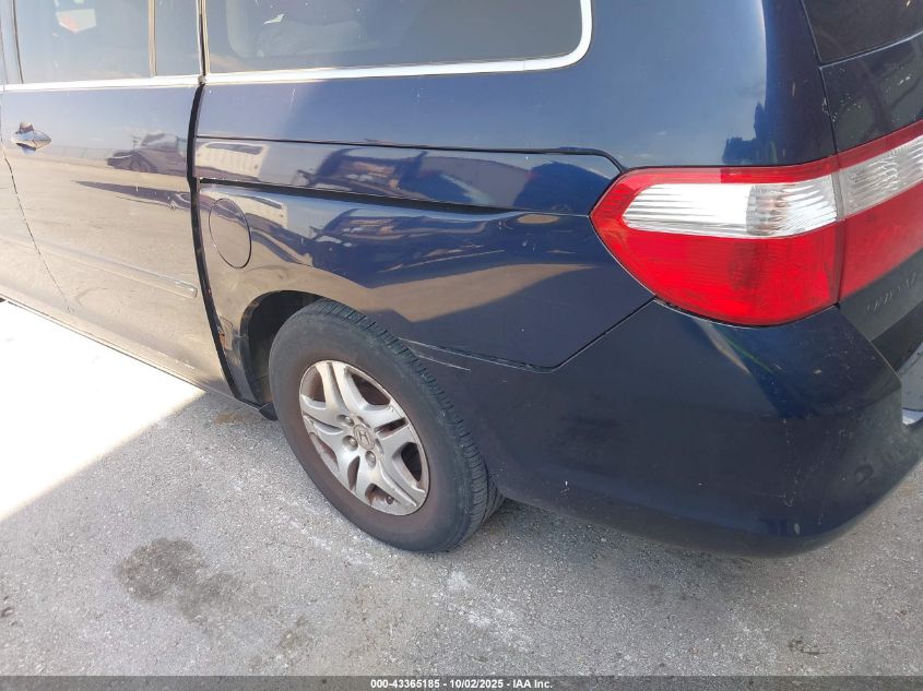 2007 Honda Odyssey Ex-L VIN: 5FNRL38707B051706 Lot: 43365185