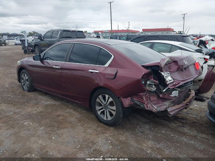 2013 Honda Accord Lx VIN: 1HGCR2F31DA018766 Lot: 43365286