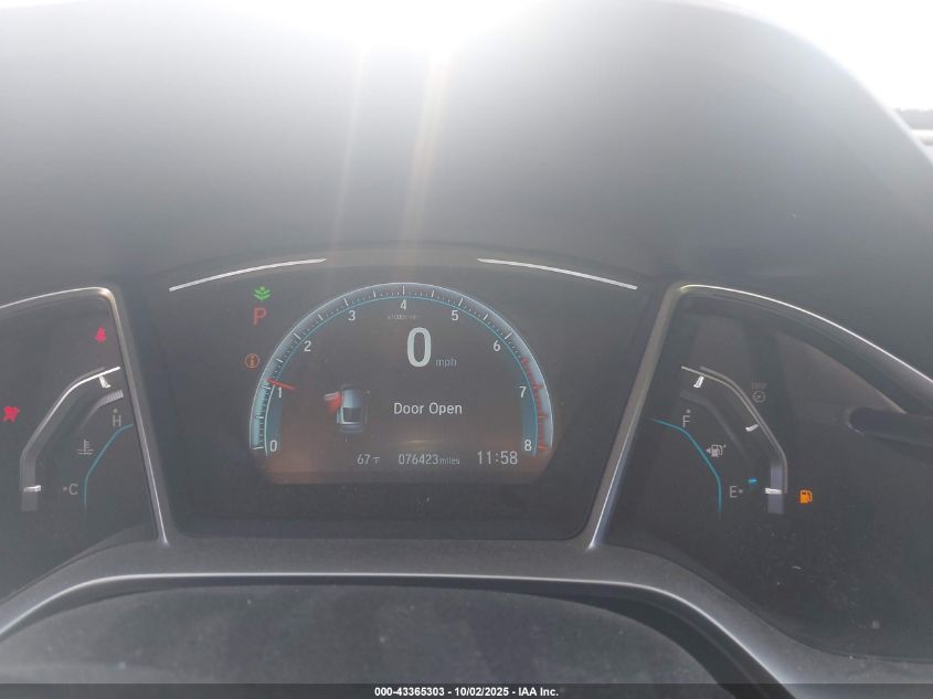 2017 Honda Civic Ex-L VIN: 2HGFC3B7XHH351021 Lot: 43365303