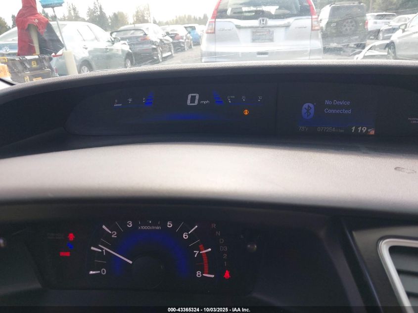 2013 Honda Civic Lx VIN: 2HGFB2F52DH535627 Lot: 43365324