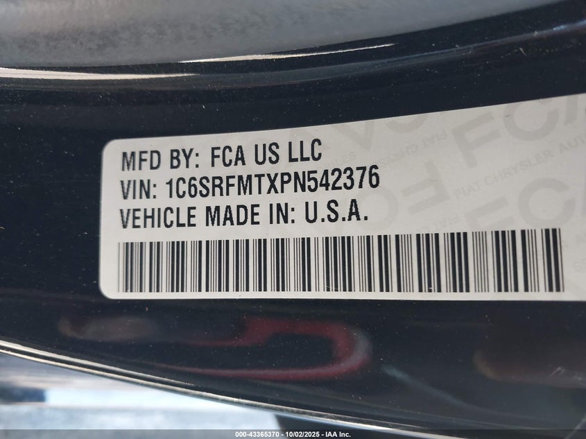 2023 RAM 1500 BIG HORN  4X4 6'4 BOX - 1C6SRFMTXPN542376