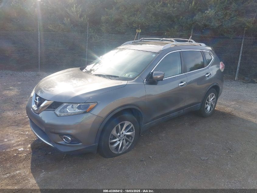2014 Nissan Rogue Sl VIN: 5N1AT2MV1EC779570 Lot: 43365412