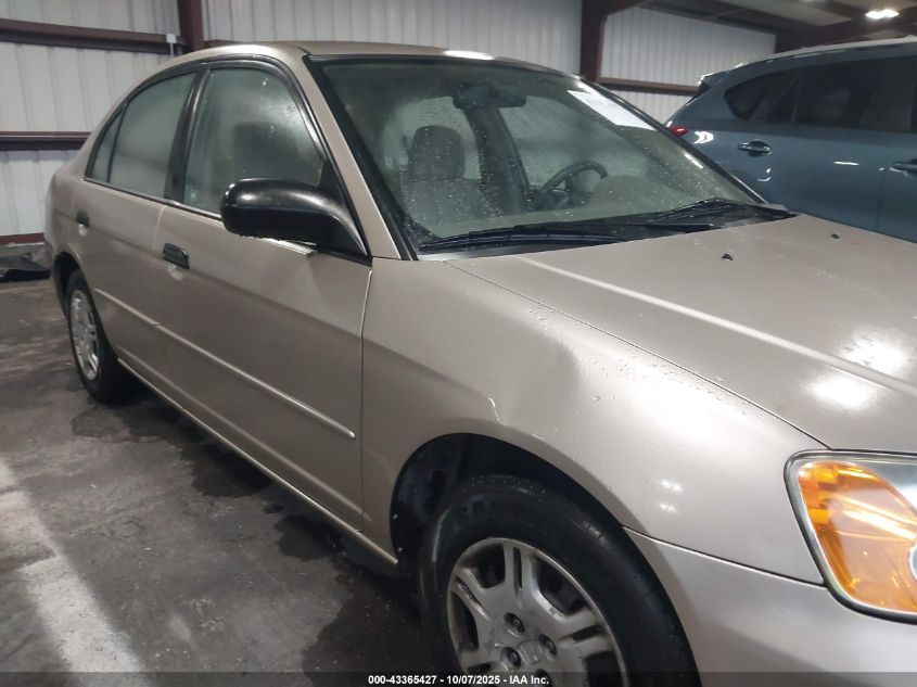 2001 Honda Civic Lx VIN: JHMES16521S009537 Lot: 43365427