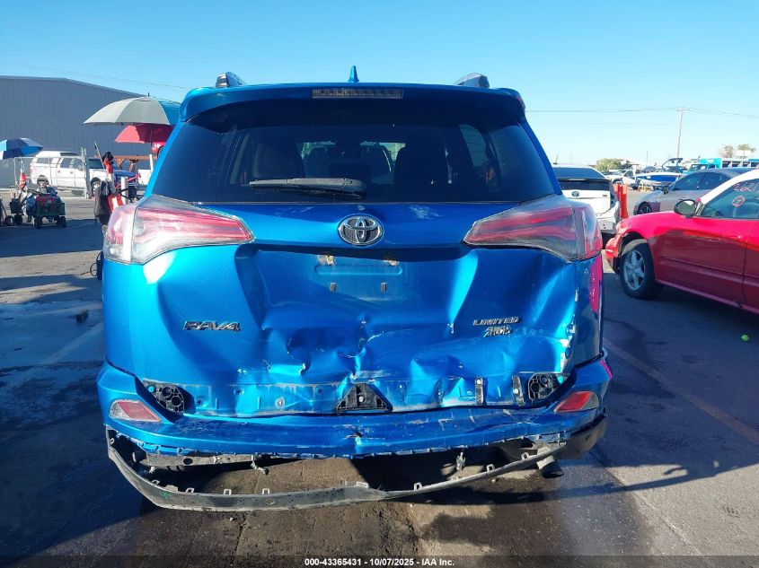 2016 Toyota Rav4 Limited VIN: 2T3DFREV6GW450668 Lot: 43365431