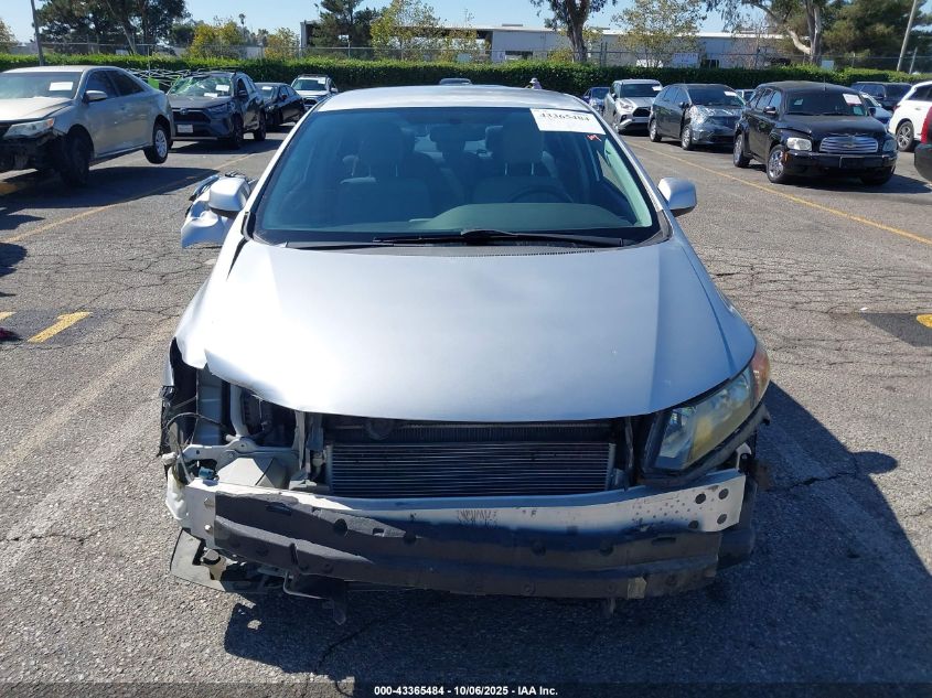 2012 Honda Civic Lx VIN: 19XFB2F59CE336521 Lot: 43365484