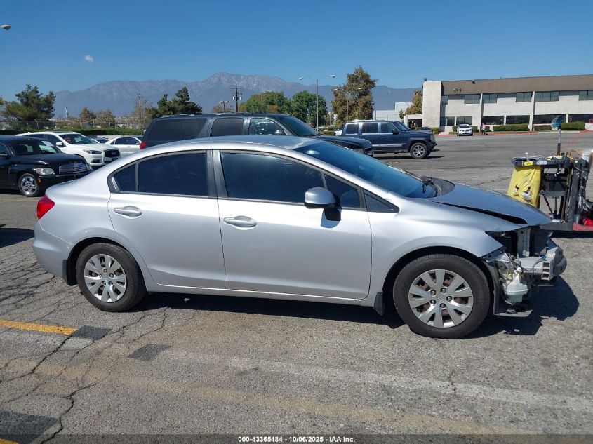 2012 Honda Civic Lx VIN: 19XFB2F59CE336521 Lot: 43365484