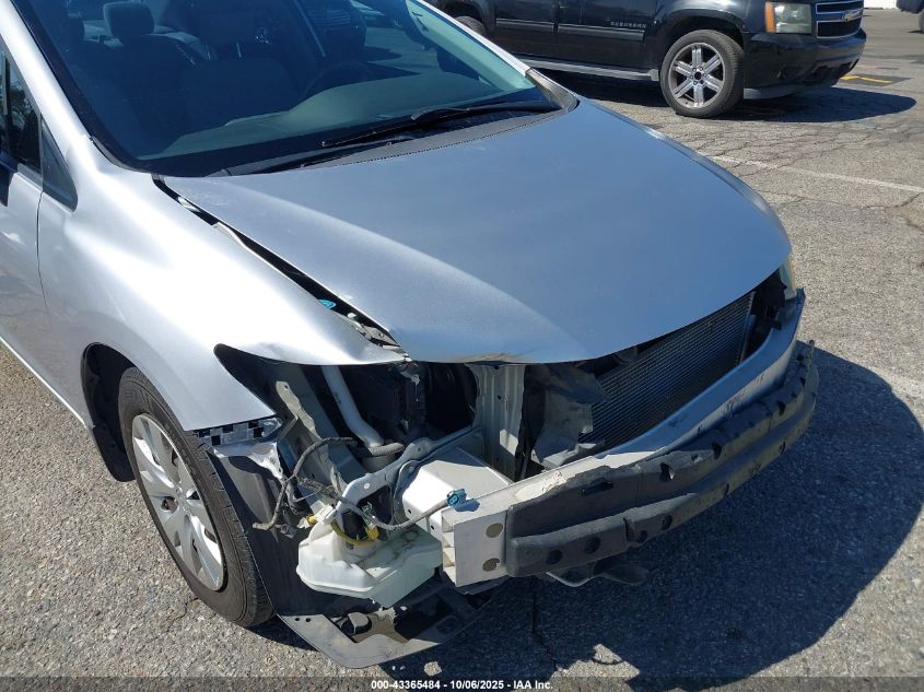 2012 Honda Civic Lx VIN: 19XFB2F59CE336521 Lot: 43365484