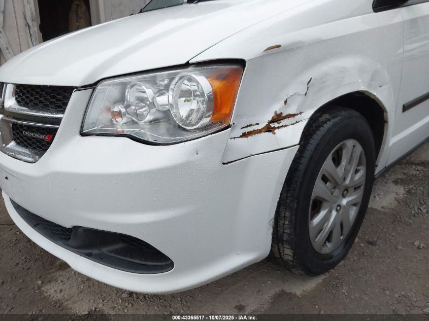 2016 Dodge Grand Caravan American Value Pkg VIN: 2C4RDGBG6GR181992 Lot: 43365517