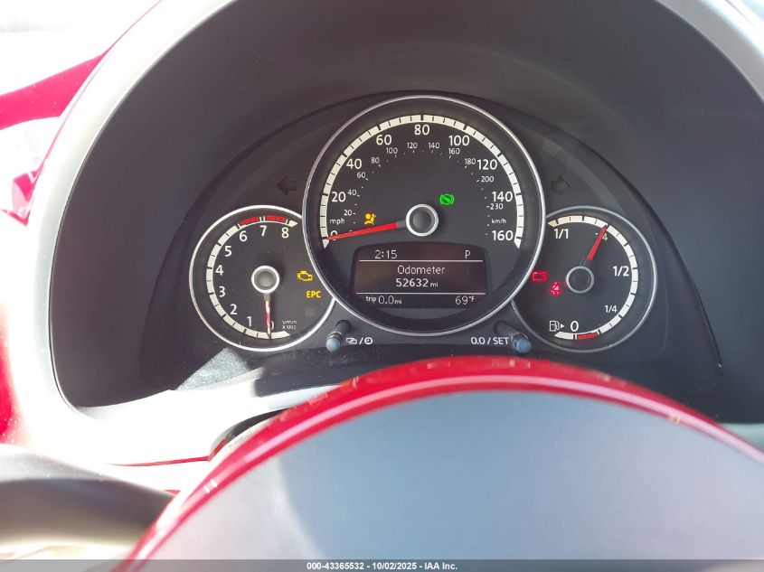 2013 Volkswagen Beetle 2.5L VIN: 3VW5P7AT4DM823775 Lot: 43365532