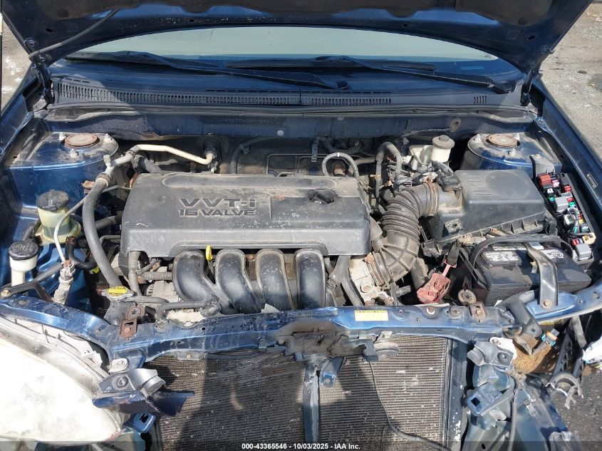 2006 Toyota Corolla Ce VIN: JTDBR32E860080584 Lot: 43365546