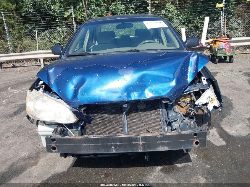 2006 Toyota Corolla Ce VIN: JTDBR32E860080584 Lot: 43365546