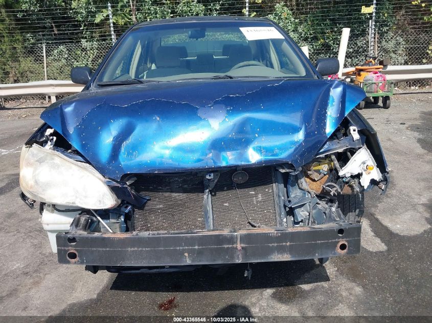 2006 Toyota Corolla Ce VIN: JTDBR32E860080584 Lot: 43365546