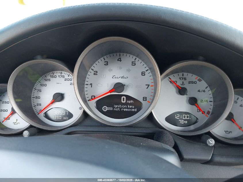 2009 Porsche 911 Turbo VIN: WP0CD29919S773608 Lot: 43365577