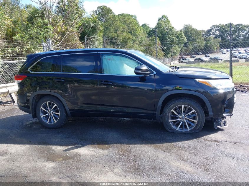 2018 Toyota Highlander Xle VIN: 5TDJZRFH0JS825904 Lot: 43365628