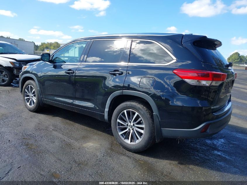 2018 Toyota Highlander Xle VIN: 5TDJZRFH0JS825904 Lot: 43365628