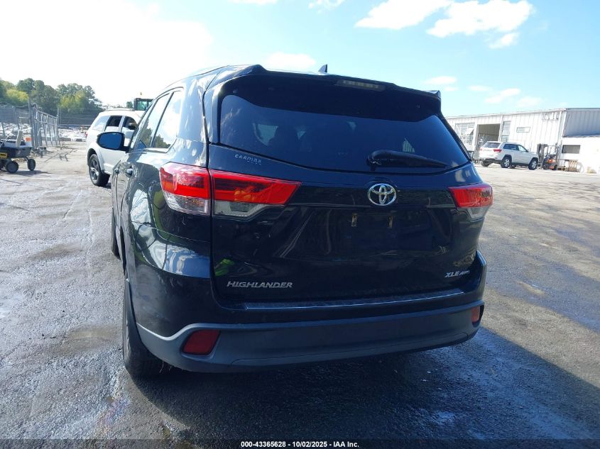2018 Toyota Highlander Xle VIN: 5TDJZRFH0JS825904 Lot: 43365628