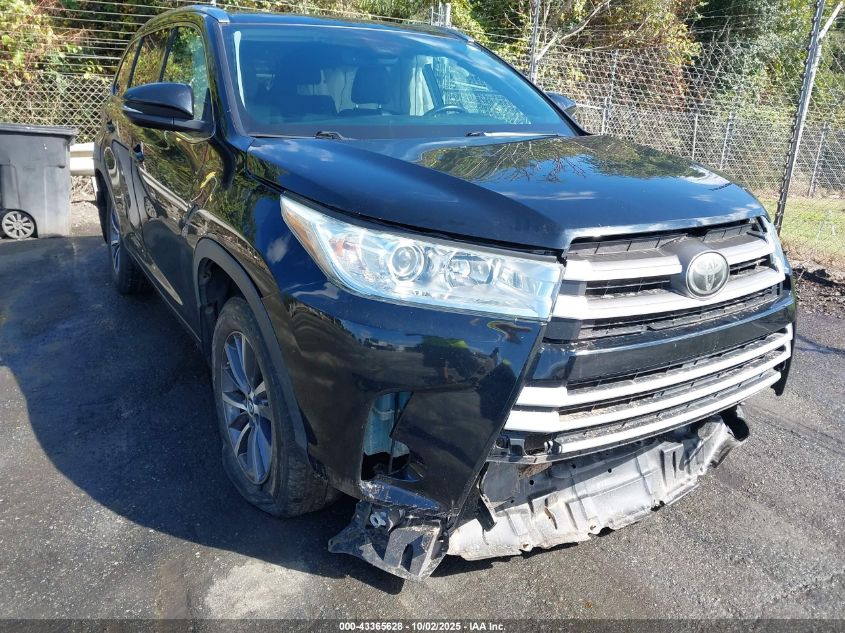 2018 Toyota Highlander Xle VIN: 5TDJZRFH0JS825904 Lot: 43365628